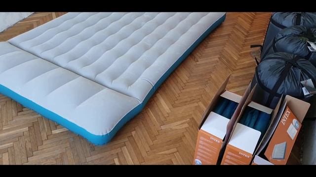 INTEX надувной матрас и насос/обзор смотреть онлайн