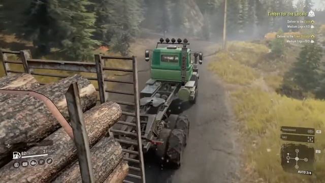 Snowrunner-PS4 Premium Logistics Day 2 Timber for the Locals смотреть онлайн