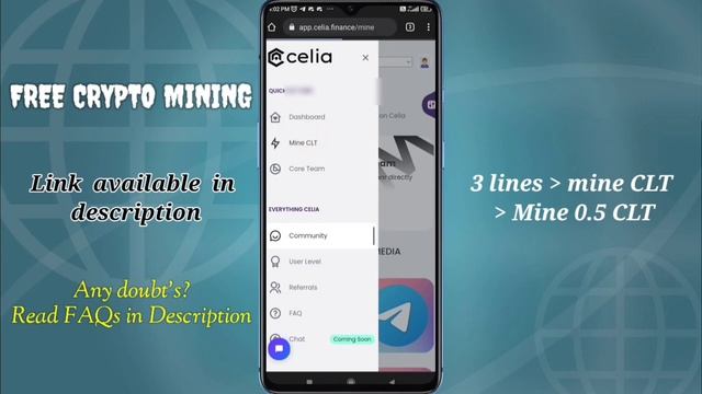 Celia new mining app | Earn crypto currency free from daily check in only смотреть онлайн