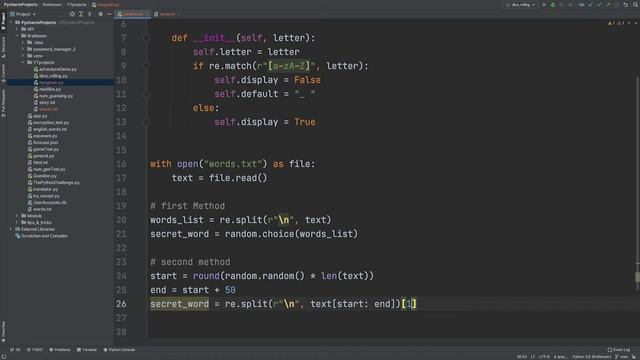 Creating Python Projects - The Hangman смотреть онлайн