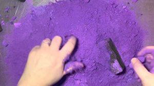 Bright Purple Dyed Blocks | Oddly Satisfying | ASMR | Sleep Aid