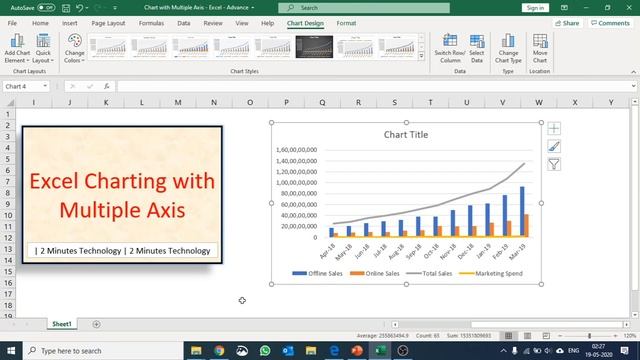 How to make Excel Chart with multiple axes & scale better visualization of data смотреть онлайн