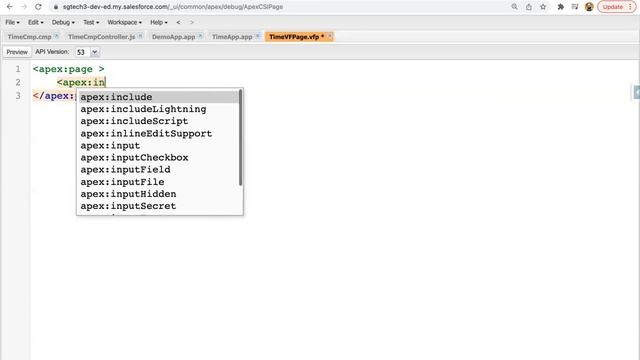 20 How to call Lightning Aura Component in Visualforce Page | Lightning Component Development Video смотреть онлайн
