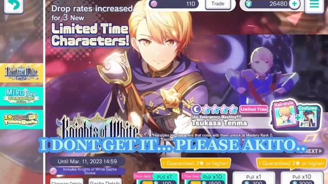 Gacha Pulling For White Day Akito! (60k Crystals) | Project Sekai | смотреть онлайн
