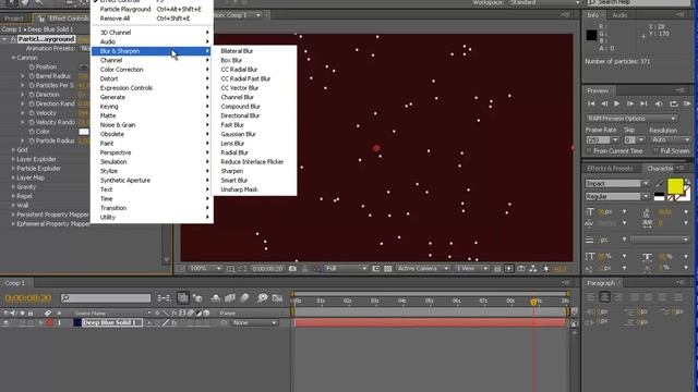 Урок 34. Применение эффекта Particle Playground смотреть онлайн