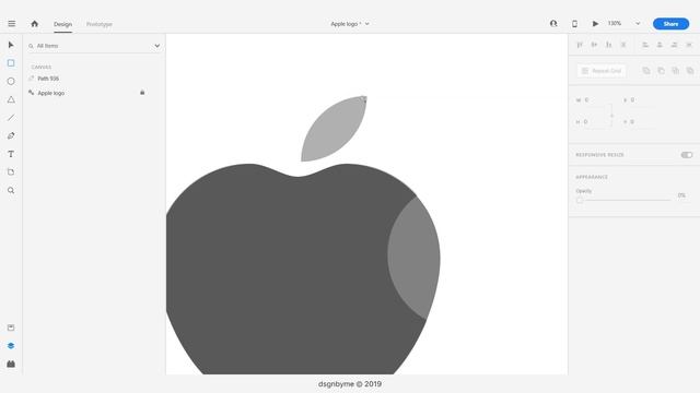 Super fast & easy way Apple logo drawing in Adobe XD | 2020 смотреть онлайн