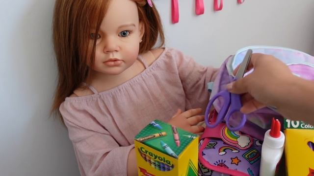 Reborn child Autumn's Back to School Haul Backpack, Lunch box and school supplies Reborn Love смотреть онлайн