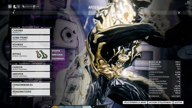 Warframe : Présentation de Chroma , Kohmak et Ripkas смотреть онлайн