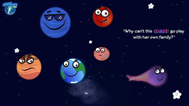 Solar System for Kids | Short Story | Comet Meets the Solar Family | BubbleBud Kids | Story #7 смотреть онлайн