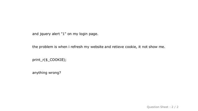 jQuery : cookies problem in PHP and AJAX смотреть онлайн