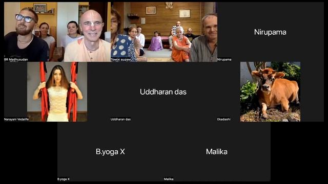 Беседа по Zoom с Мадхусуданом Махараджем смотреть онлайн