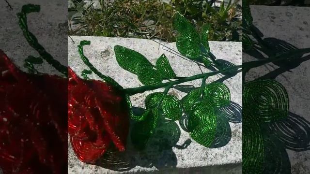 Роза из бисера рубки мастер класс смотреть онлайн