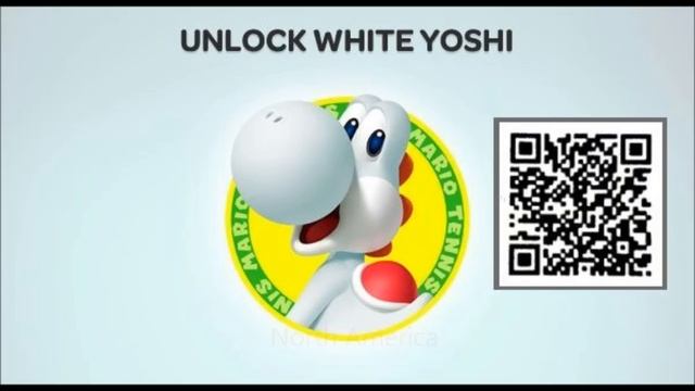 Mario Tennis Open 3ds QR CODE! White Yoshi North America смотреть онлайн