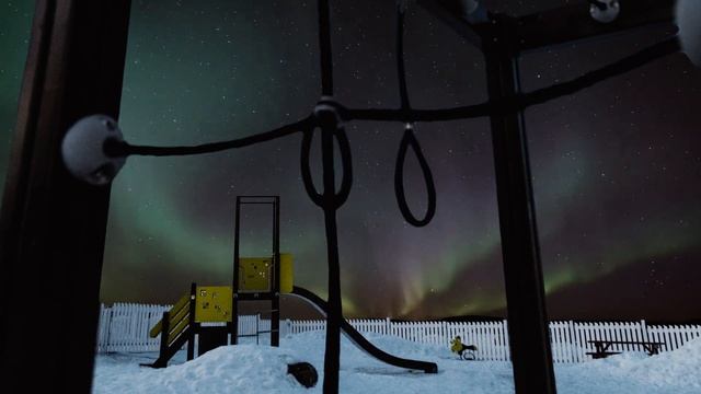 Northern Lights and Lappset's Finno Lime Green смотреть онлайн