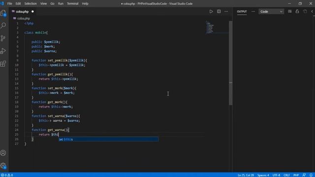Membuat (Class, Properties dan Methods) - OOP dengan PHP смотреть онлайн