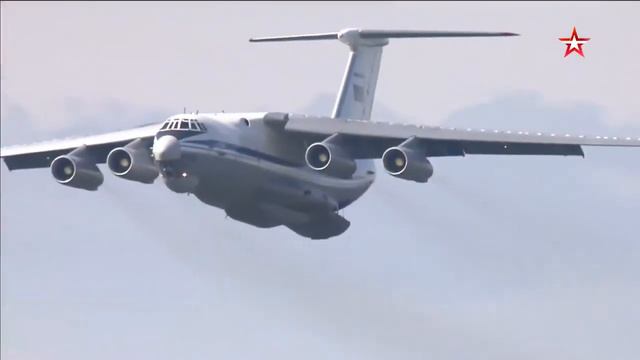 Tank Biathlon, Airplane IL-76 drops water on polygon Alabino, Russia. Army Games 2020 смотреть онлайн