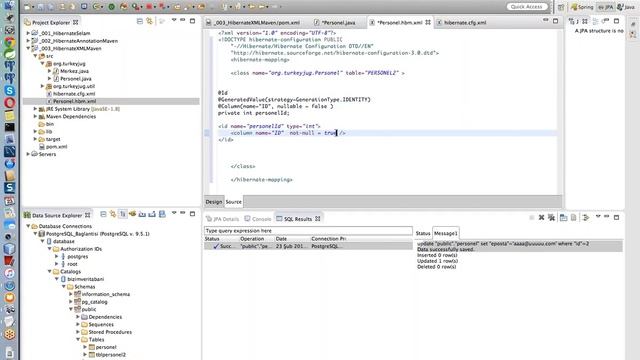 Hibernate Spring 011 Association Mapping – Query – Criteria API – HQL 3 смотреть онлайн