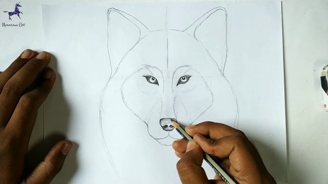 How To Draw A Wolf | 늑대를 그리는 방법 | Як намалювати вовка | Как нарисовать волка | Como Desenhar Um Lob
