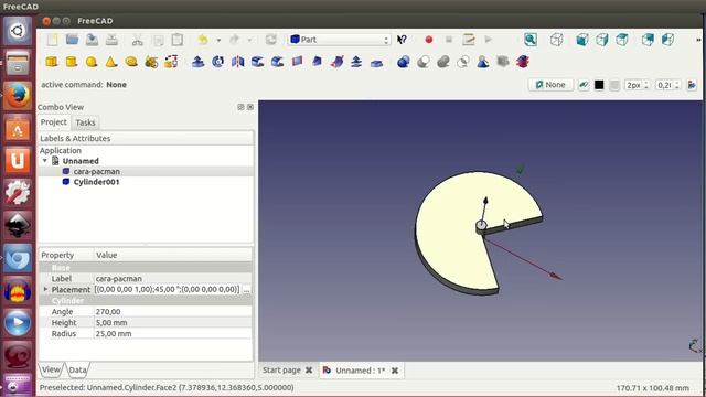 Tutorial de Freecad (9/40): Cilindros y pacman смотреть онлайн