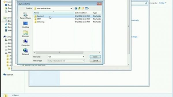 Install asus android USB driver