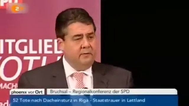 Gabriel und der Koalitionsvertrag CDU/SPD 2013 смотреть онлайн