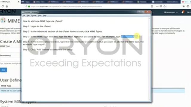 How add new MIME type via cPanel? смотреть онлайн