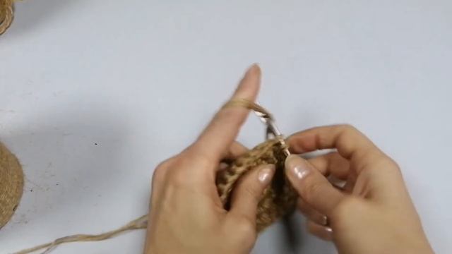 Мягкая корзина из джута. Мастер-класс. смотреть онлайн