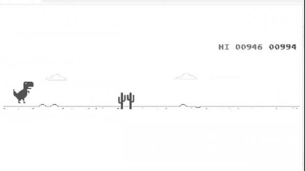 Игра гугл хром динозавр прохождение, Google chrome dino record.