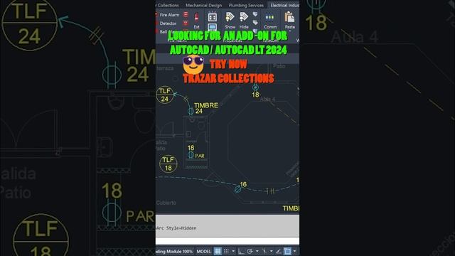 AutoCAD 2016-2024 | AutoCAD LT 2024 Based - Trazar Collections (Mechanical, Electrical, Plumbing) смотреть онлайн