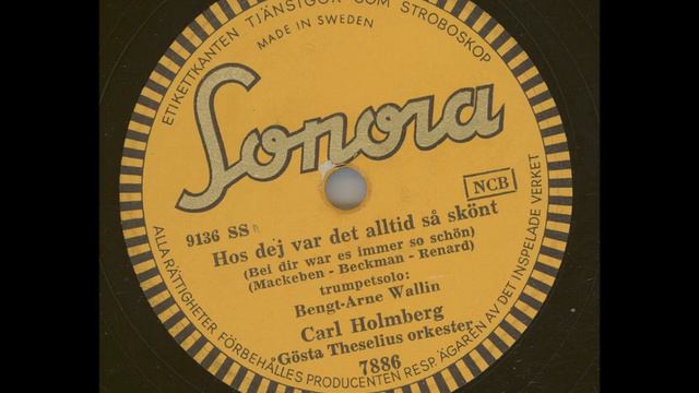 Carl Holmberg - Hos dej var det alltid så skönt смотреть онлайн