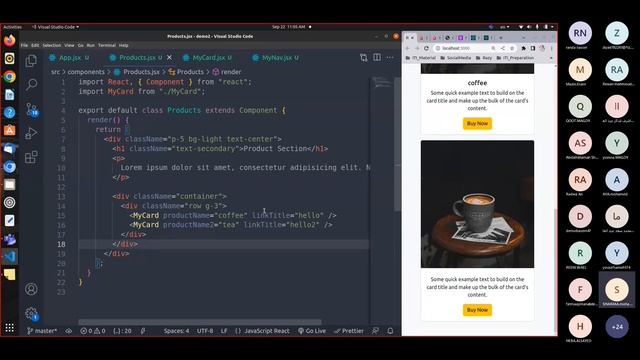 Get Started with React Bootstrap - Building Dynamic Cards & Navbar بالعربي смотреть онлайн