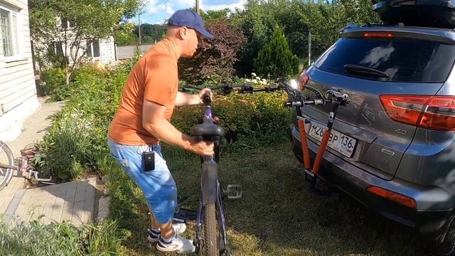 Велокрепление на фаркоп AMOS для перевозки до 3-х велосипедов