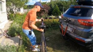 Велокрепление на фаркоп AMOS для перевозки до 3-х велосипедов