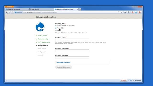 Install drupal on ASCOOS Web Server on postgreSQL смотреть онлайн