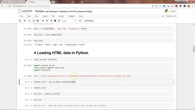 Python Pandas Tutorial 8 | How to import HTML data in Python | Importing HTML data in Python смотреть онлайн