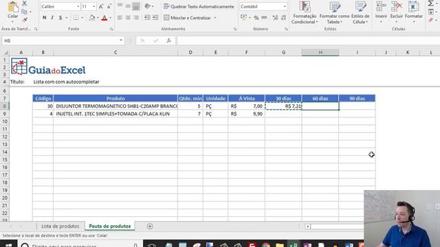[Excel] Auto completar e selecionar em Lista de validação - Planilha de promoções смотреть онлайн
