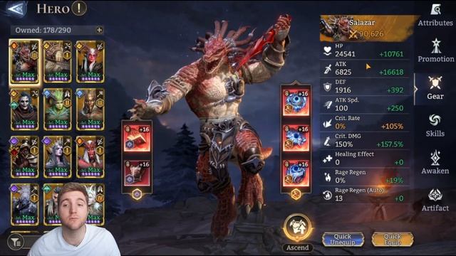 SALAZAR Guide - Top DPS, Best Single-Target! [Watcher Of Realms]