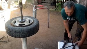 Самодельный ШИНОМОНТАЖ !!!!!!!!!!!!!!!!!!Reifenmontage leicht gemacht