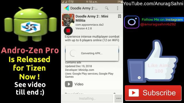 Androzen Pro for Tizen Released | Converts any APK to TPK without Firmware Update смотреть онлайн