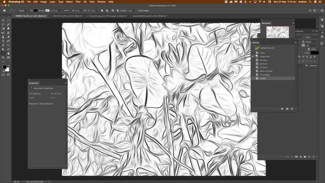 Oil Paint And Edge Effect Photoshop Tutorial