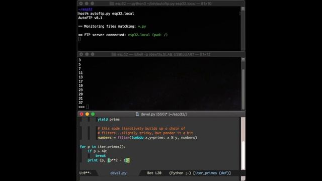 Super-fast Micropython development with autoftp смотреть онлайн