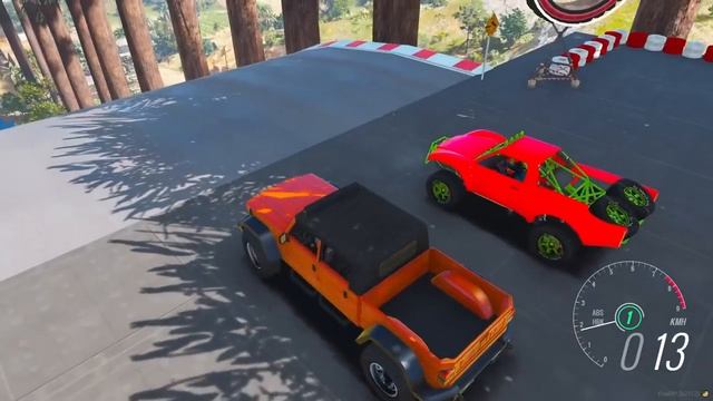 СМОЖЕТ ЛИ ДЭУ НЕКСИЯ НА ГИГАНТСКИХ КОЛЕСАХ ПРОЕХАТЬ БОЛОТО В ГТА 5 МОДЫ! ЭКСПЕРИМЕНТЫ В GTA 5 MODS смотреть онлайн