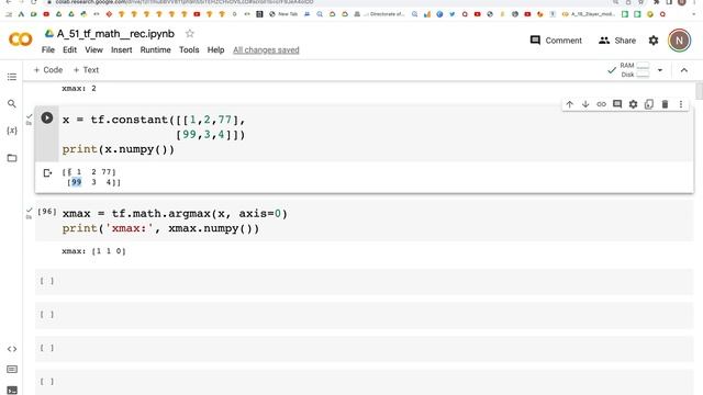 59: argmax | TensorFlow | Tutorial смотреть онлайн