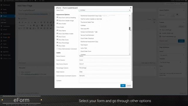 Publish Leaderboard - eForm - WordPress Form Builder смотреть онлайн