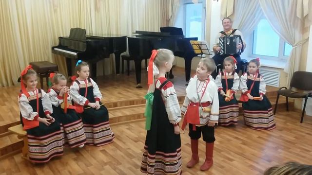 "Посиделки с прибаутками" фрагмент фольклорной картинки смотреть онлайн