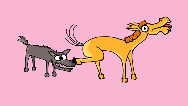Aesop for Children - The Wolf and the Ass READ ALOUD Fable смотреть онлайн