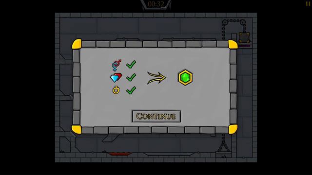 Будь без цепи! Огонь и Вода 3: Хранилище льда уровень 8 Fireboy & Watergirl 3: Ice Temple level 8 смотреть онлайн