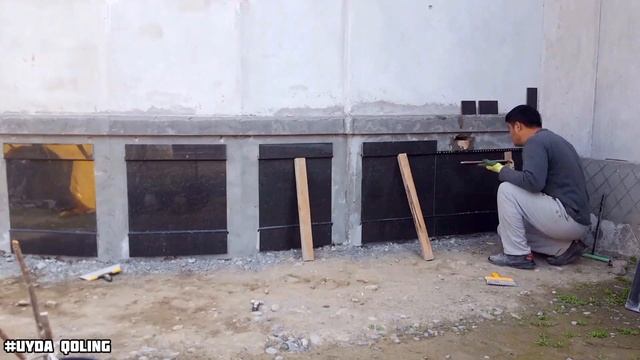 ЦОКОЛГА ГРАНИТ /HOW TO LAY #GRANITE #Цоколь #travertin #hovli #uy #remont смотреть онлайн
