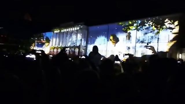 3D шоу и салют на день города в Нижнем Новгороде 12.06.2016 смотреть онлайн