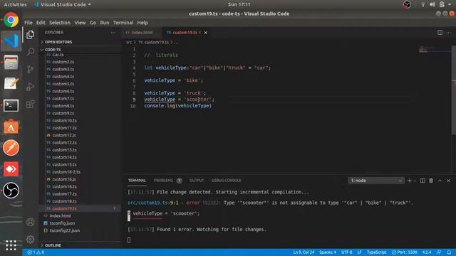 Literals | #19 | TypeScript tutorial in Hindi смотреть онлайн